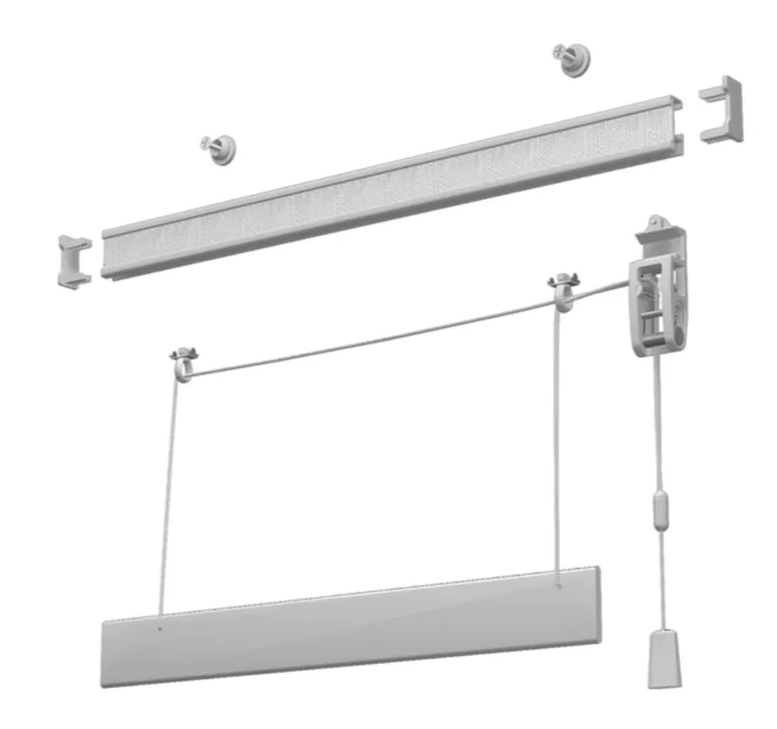 Sistema per tende a pacchetto a vetro sfilabile W22 installato su infisso