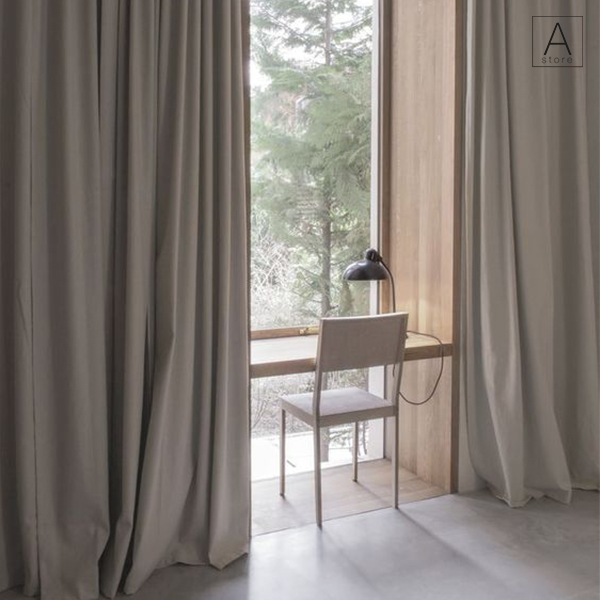BLACKOUT Tela para cortinas rizadas efecto lino en 20 COLORES – AUS Store